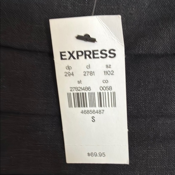 Express Black Ruched Mini Sundress Spaghetti Strap - Picture 3 of 6